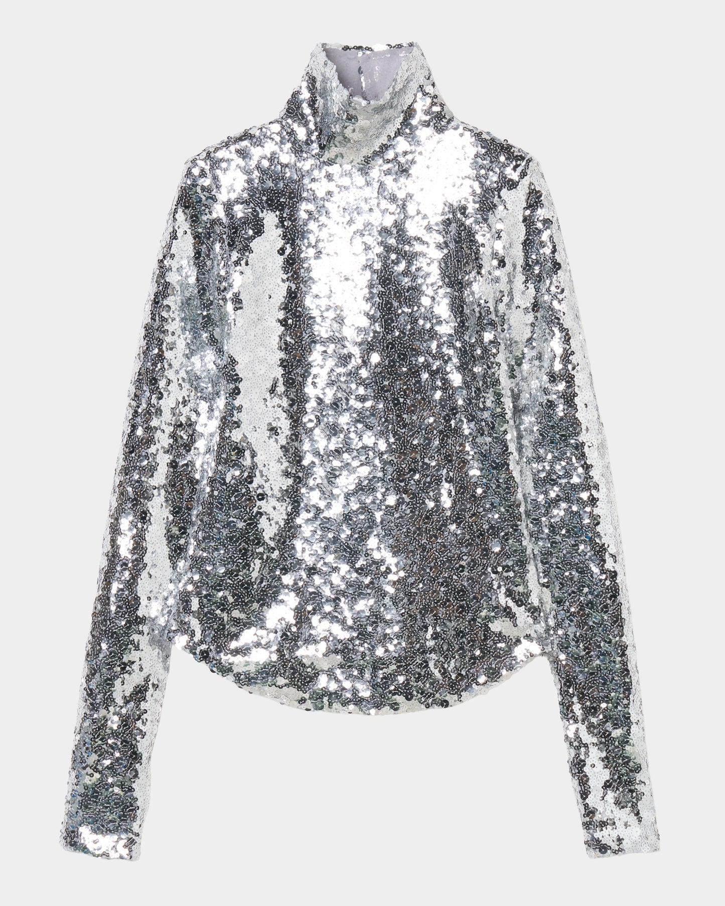 spangle tulle pullover Silver