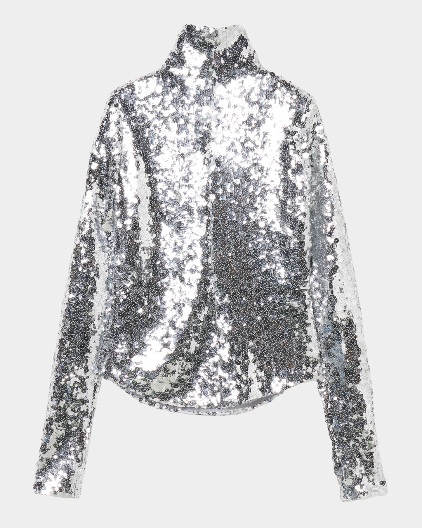 spangle tulle pullover Silver
