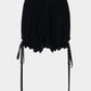 lace crochet knit ribbon short pants Black【Delivery in August 2026】