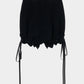 lace crochet knit ribbon short pants Black【Delivery in August 2026】