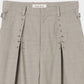 piercing stripe cross tack pants Greige【Delivery in July 2026】