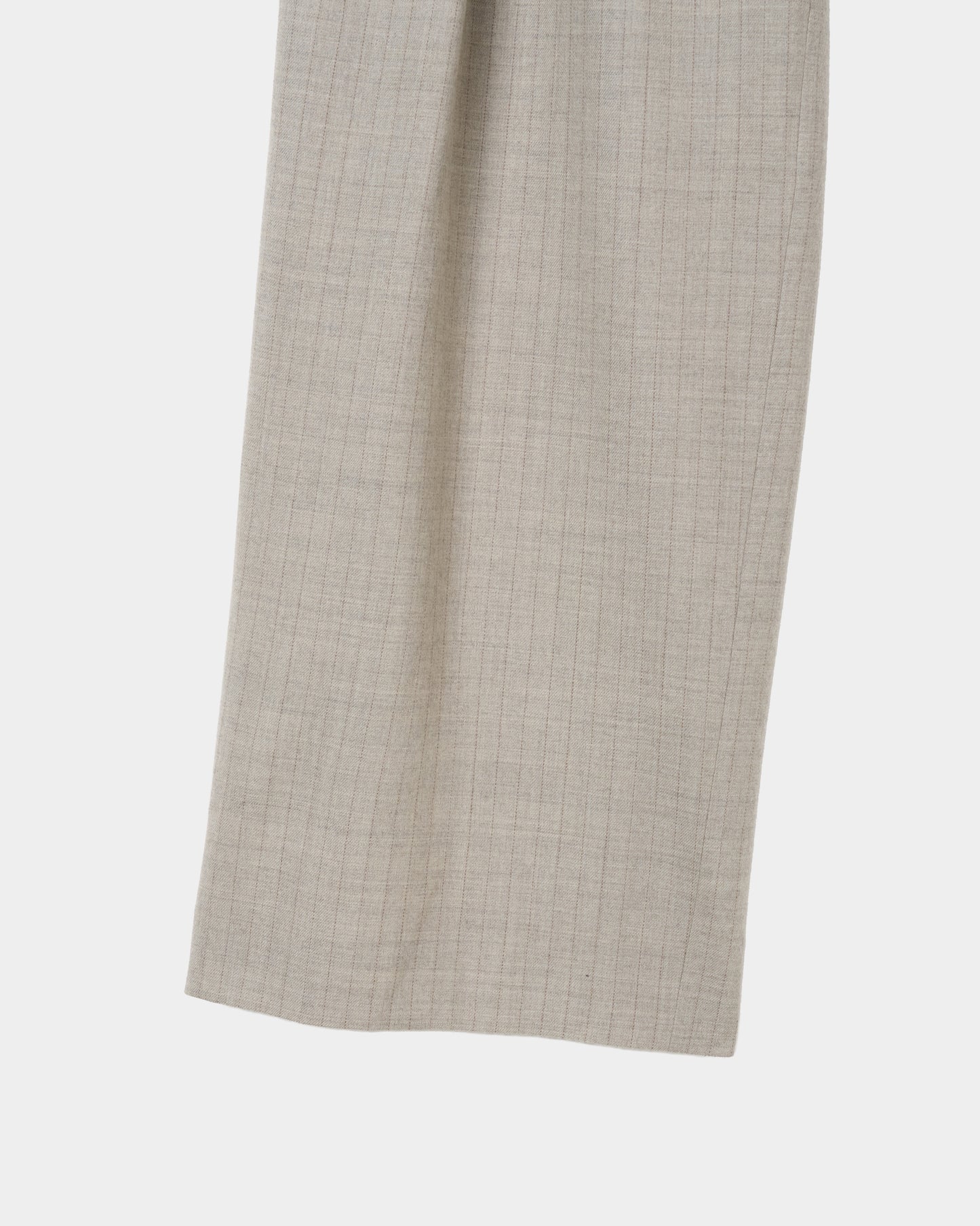 piercing stripe cross tack pants Greige【Delivery in July 2026】