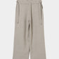piercing stripe cross tack pants Greige【Delivery in July 2026】