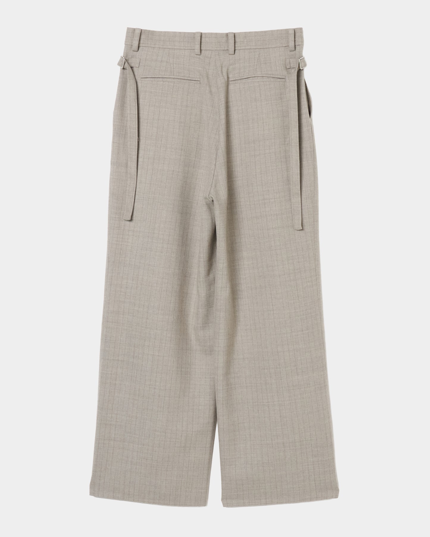 piercing stripe cross tack pants Greige【Delivery in July 2026】