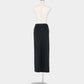 metal buckle stripe wool wrap skirt Black【Delivery in July 2026】