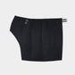 metal buckle stripe wool wrap skirt Black【Delivery in July 2026】