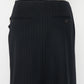 metal buckle stripe wool wrap skirt Black【Delivery in July 2026】