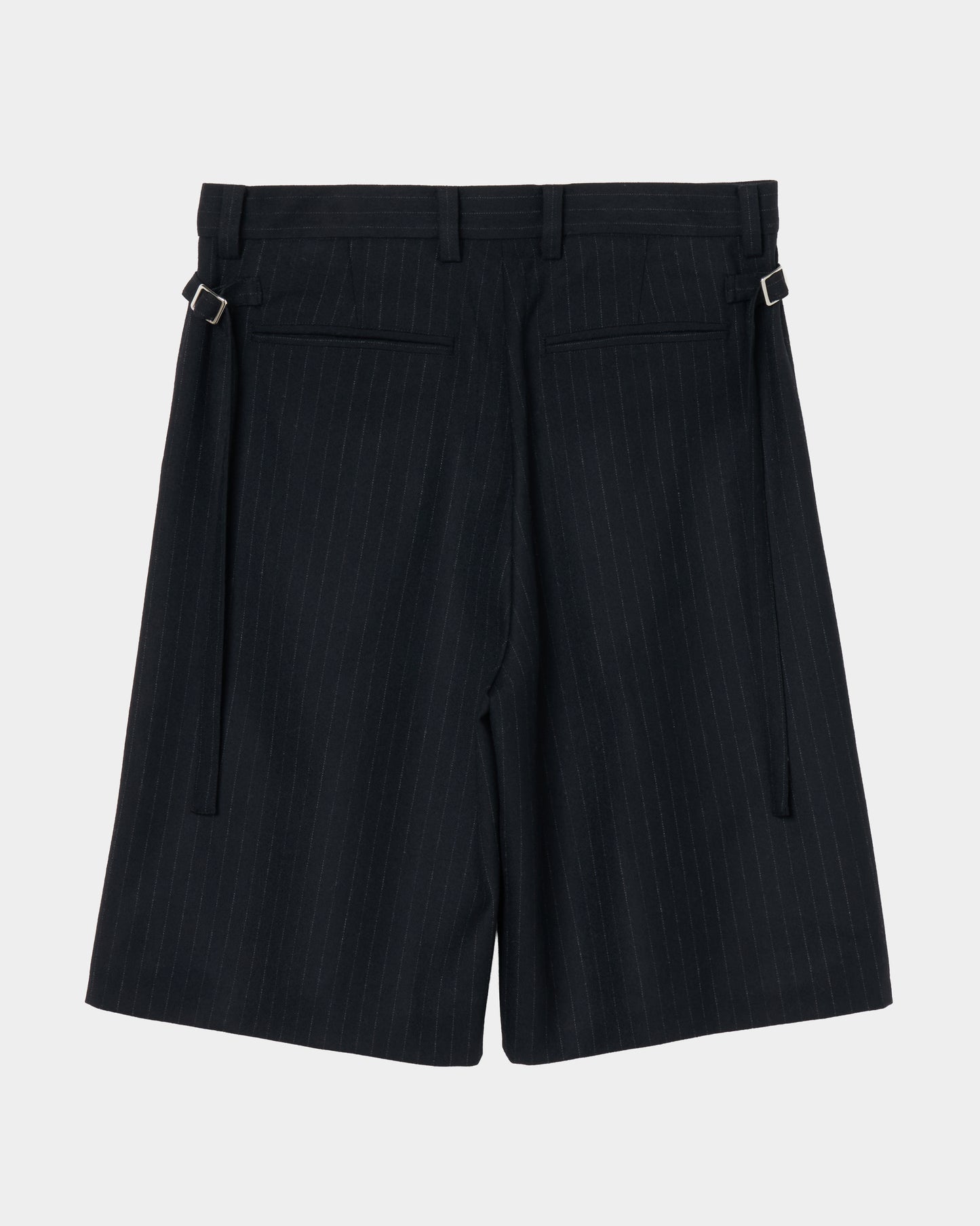 piercing stripe cross tack half pants Black【Delivery in July 2026】