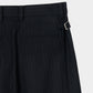 piercing stripe cross tack half pants Black【Delivery in July 2026】