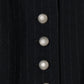 metal embroidery stripe wool jacket Black【Delivery in July 2026】