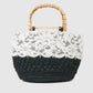 【POPUP先行】white lace raffia bag【Delivery in June 2025】