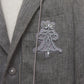 Double layer emblem jacket Gray【Delivery in January 2027】