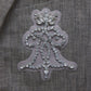 Double layer emblem jacket Gray【Delivery in January 2027】