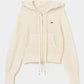 mohair lace knit hoodie Ivory【Delivery in August 2026】