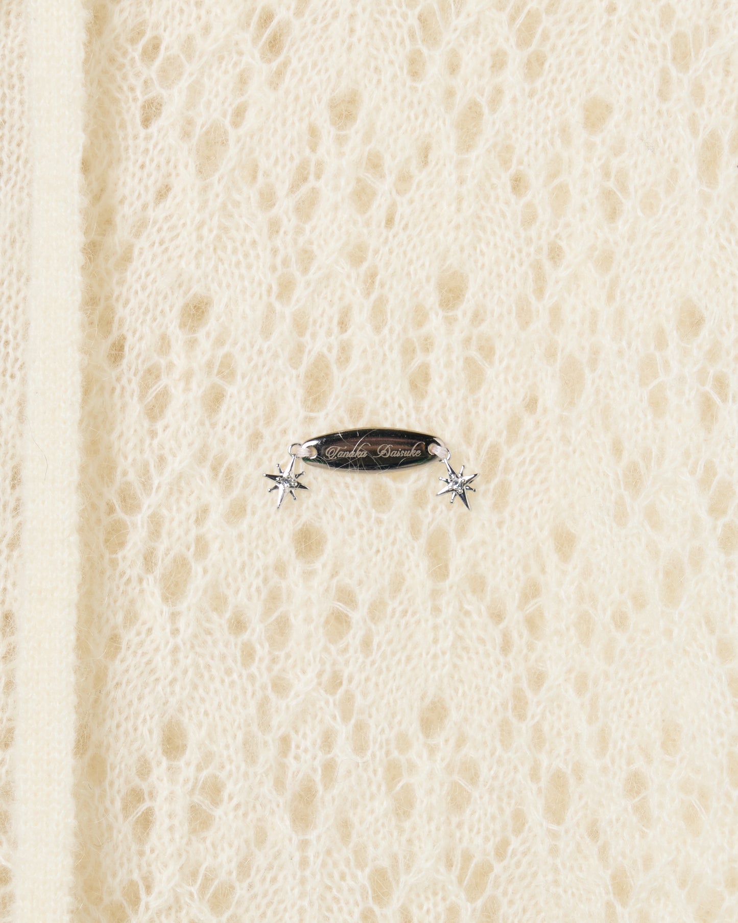 mohair lace knit hoodie Ivory【Delivery in August 2026】