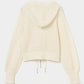 mohair lace knit hoodie Ivory【Delivery in August 2026】