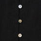 shell button cropped blouse Black【Delivery in June 2026】