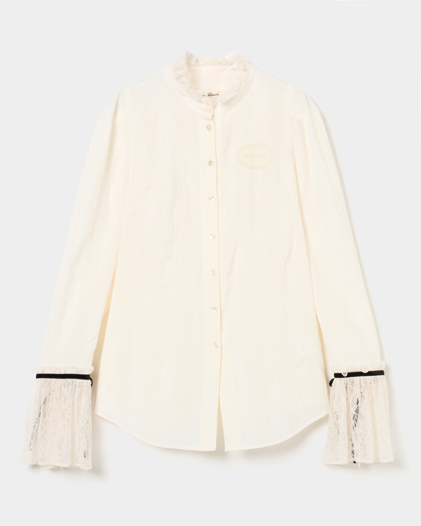 lace cuffs tack blouse Ivory【Delivery in June 2026】