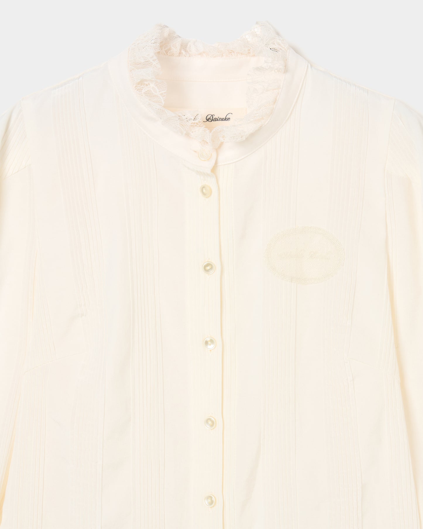 lace cuffs tack blouse Ivory【Delivery in June 2026】