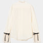 lace cuffs tack blouse Ivory【Delivery in June 2026】