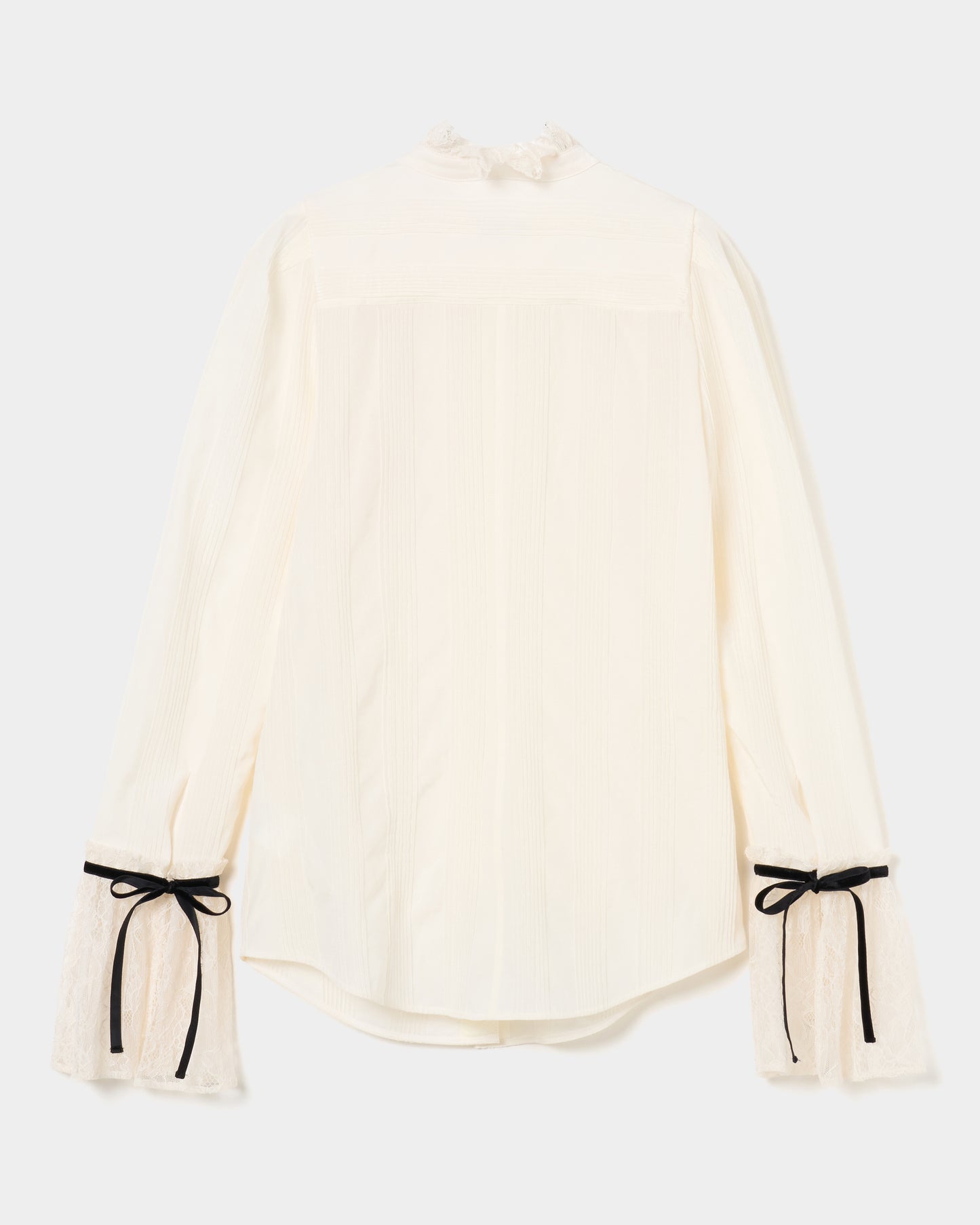 lace cuffs tack blouse Ivory【Delivery in June 2026】