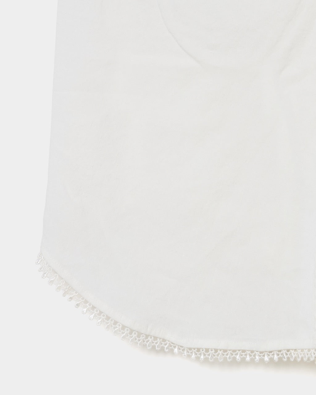shell button side tack no sleeve blouse White【Delivery in June 2026】