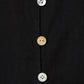 shell button side tack no sleeve blouse Black【Delivery in June 2026】