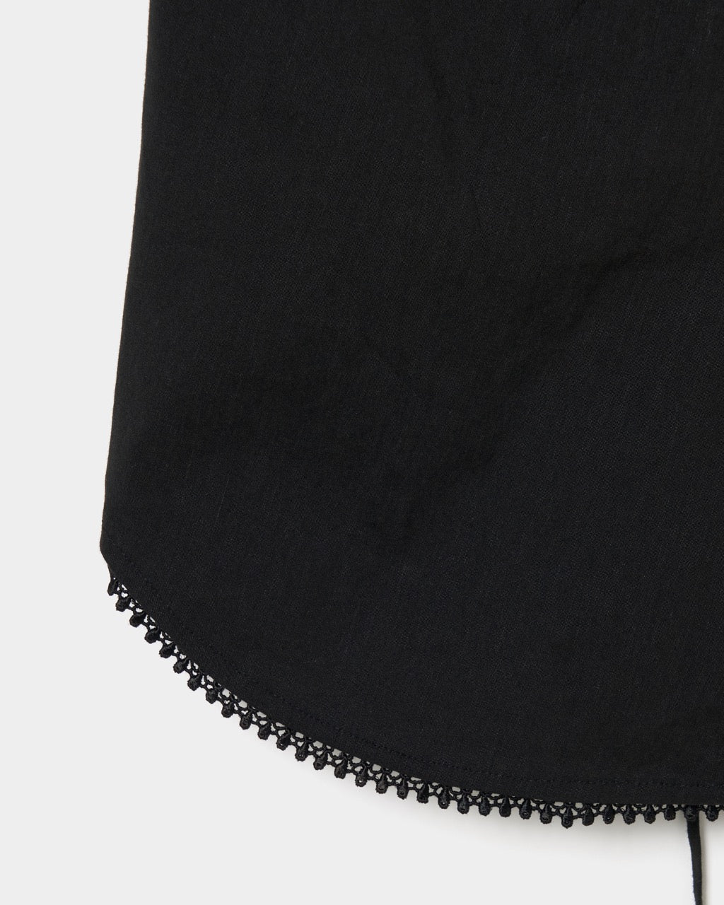 shell button side tack no sleeve blouse Black【Delivery in June 2026】