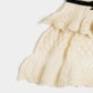frilled lace knit scarf Ivory【stock】