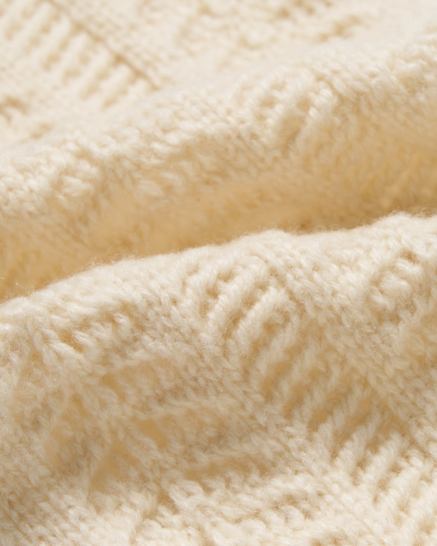frilled lace knit scarf Ivory【stock】