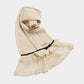 frilled lace knit scarf Ivory【stock】