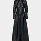 silver studs leather dress【Delivery in September 2026】