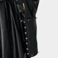 silver studs leather dress【Delivery in September 2026】