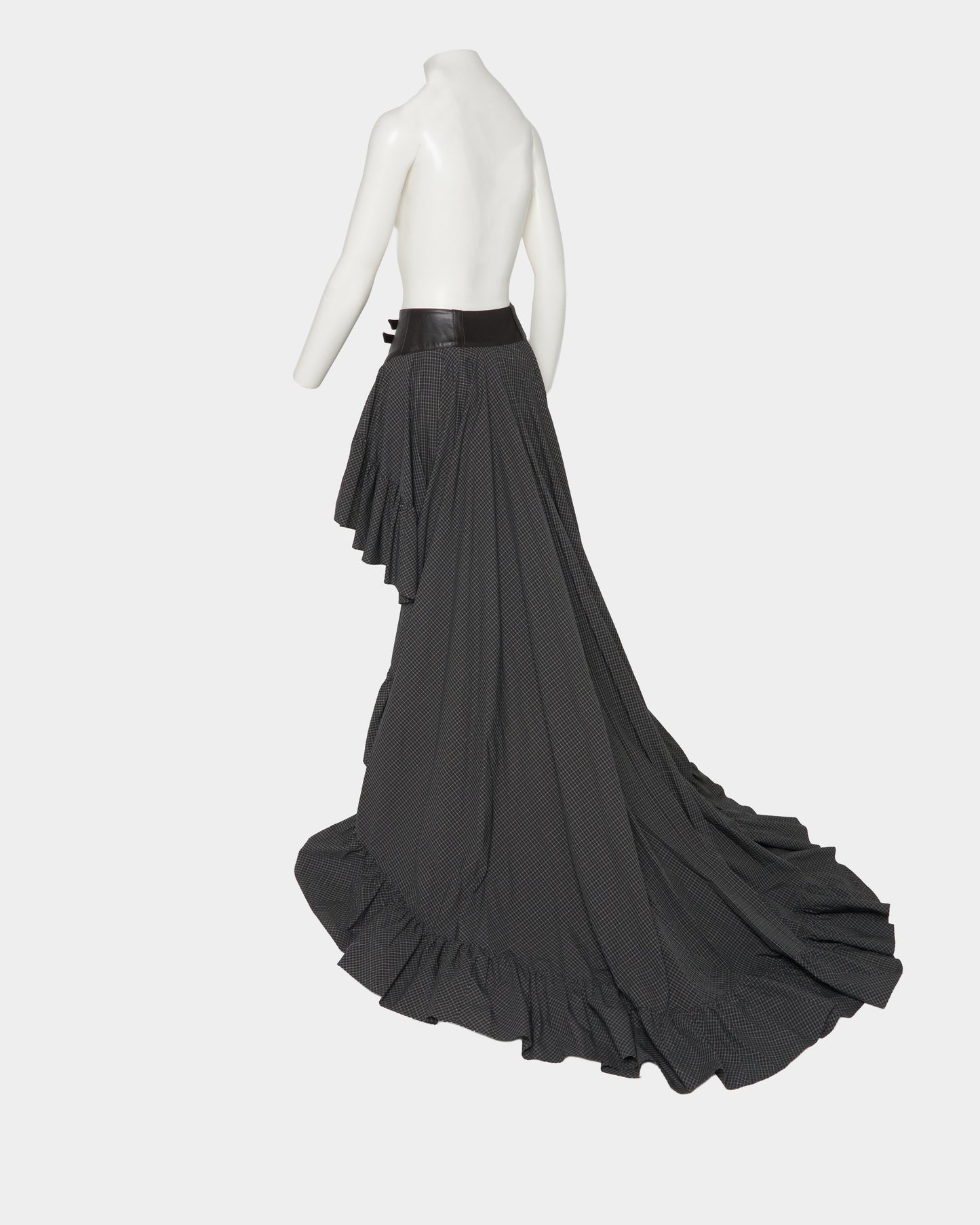 gartered check skirt【Delivery in August 2026】