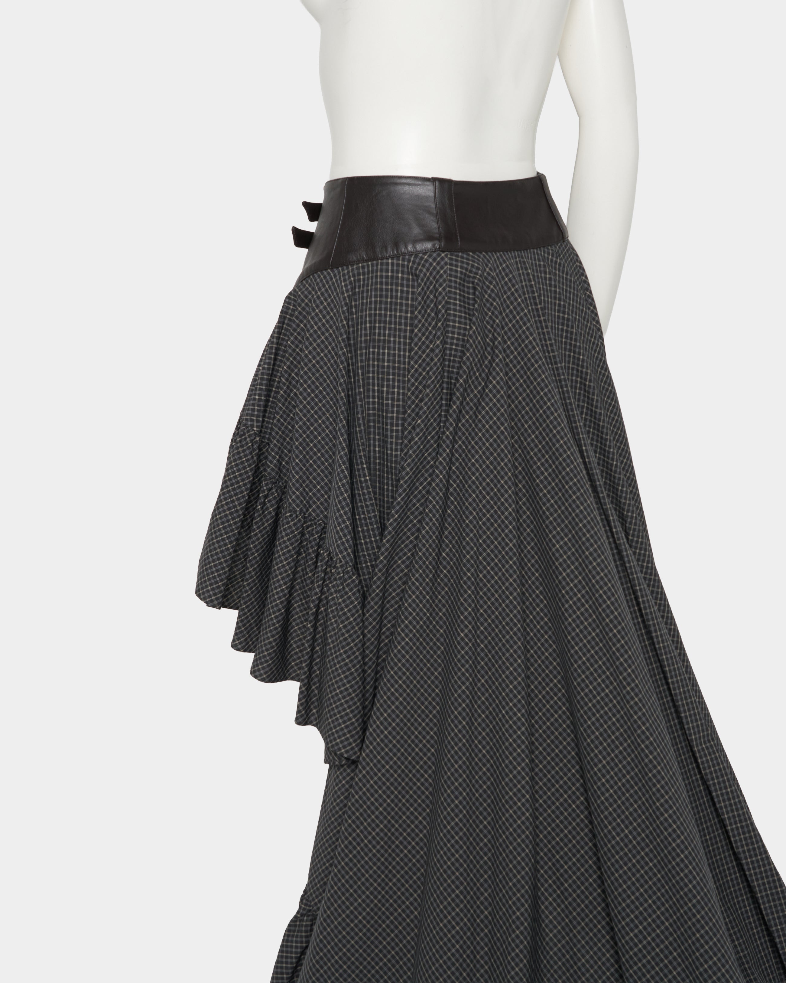 タナカダイスケ|スカート|gartered check skirt – tanakadaisuke