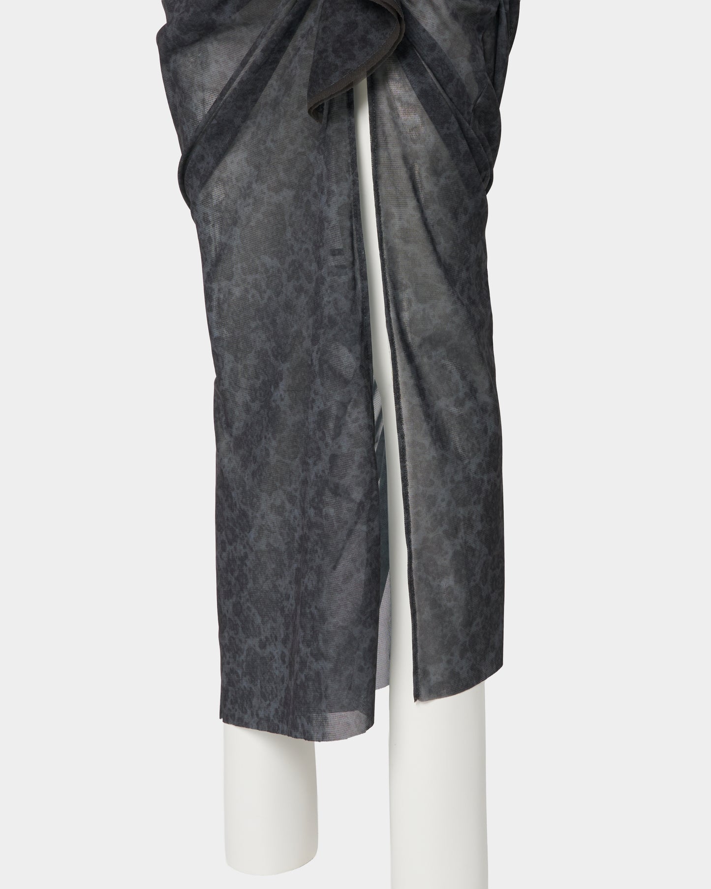meteorite print tulle drape skirt Dark Green【Delivery in August 2026】