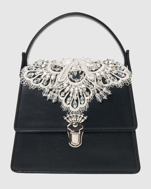silver doily lace mini bag【Delivery in August 2026】