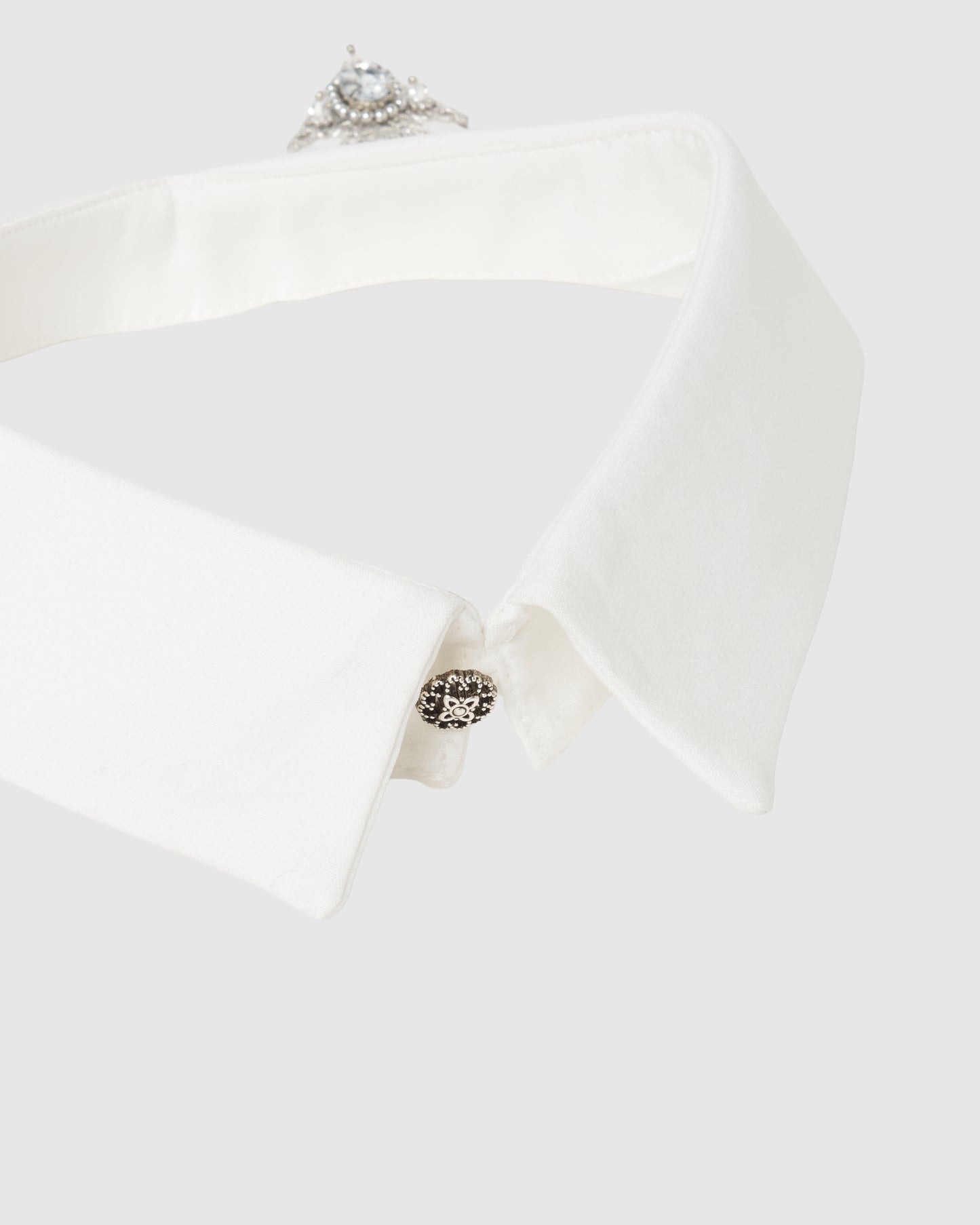 crystal silver tip collar【Delivery in July 2026】