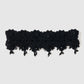 lace crochet knit hair band Black【Delivery in August 2026】