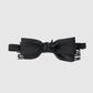 Black beads satin bowtie【Delivery in August 2026】