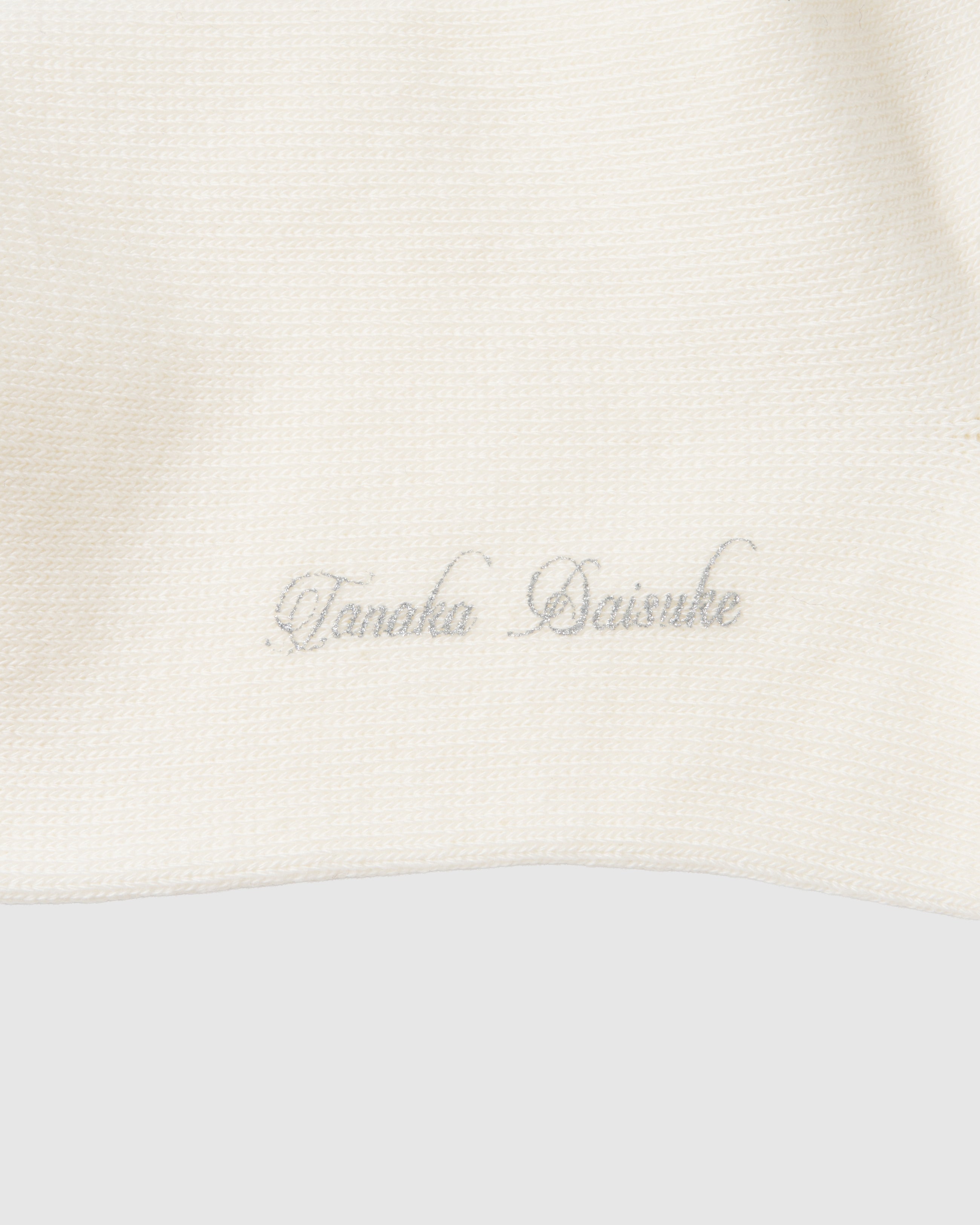 black bijou ribbon socks White – tanakadaisuke