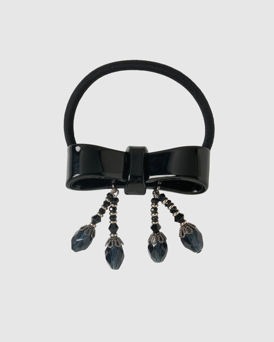 meteorite ribbon mini hair band Black【Delivery in July 2026】