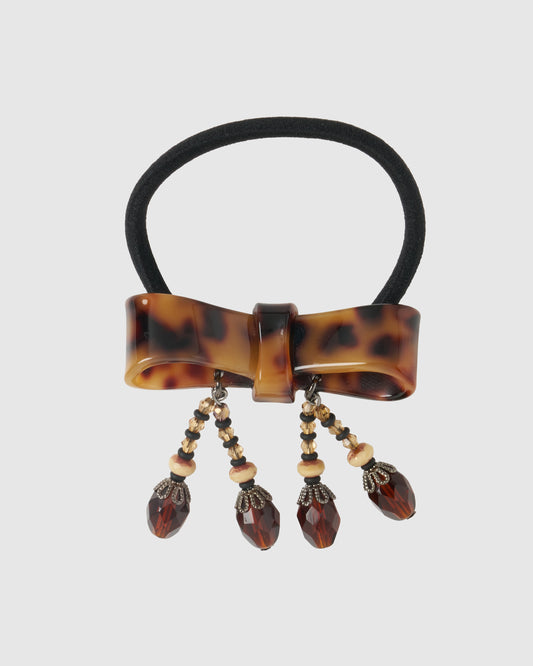 meteorite ribbon mini hair band Brown【Delivery in July 2026】