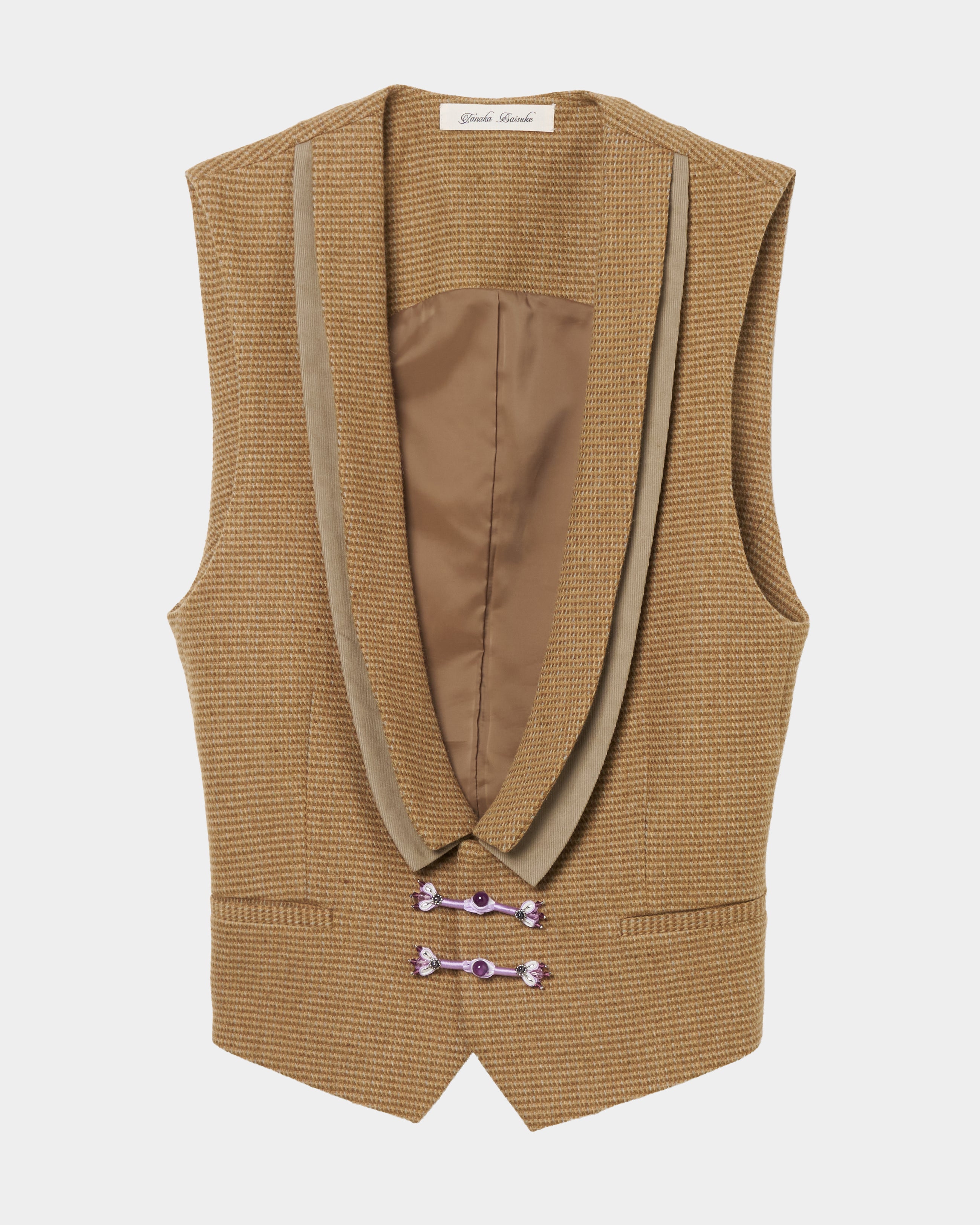 新品未使用maison de dolce. plume vest ベスト タナカダイスケ|ベスト|Houndstooth wool vest – tanakadaisuke
