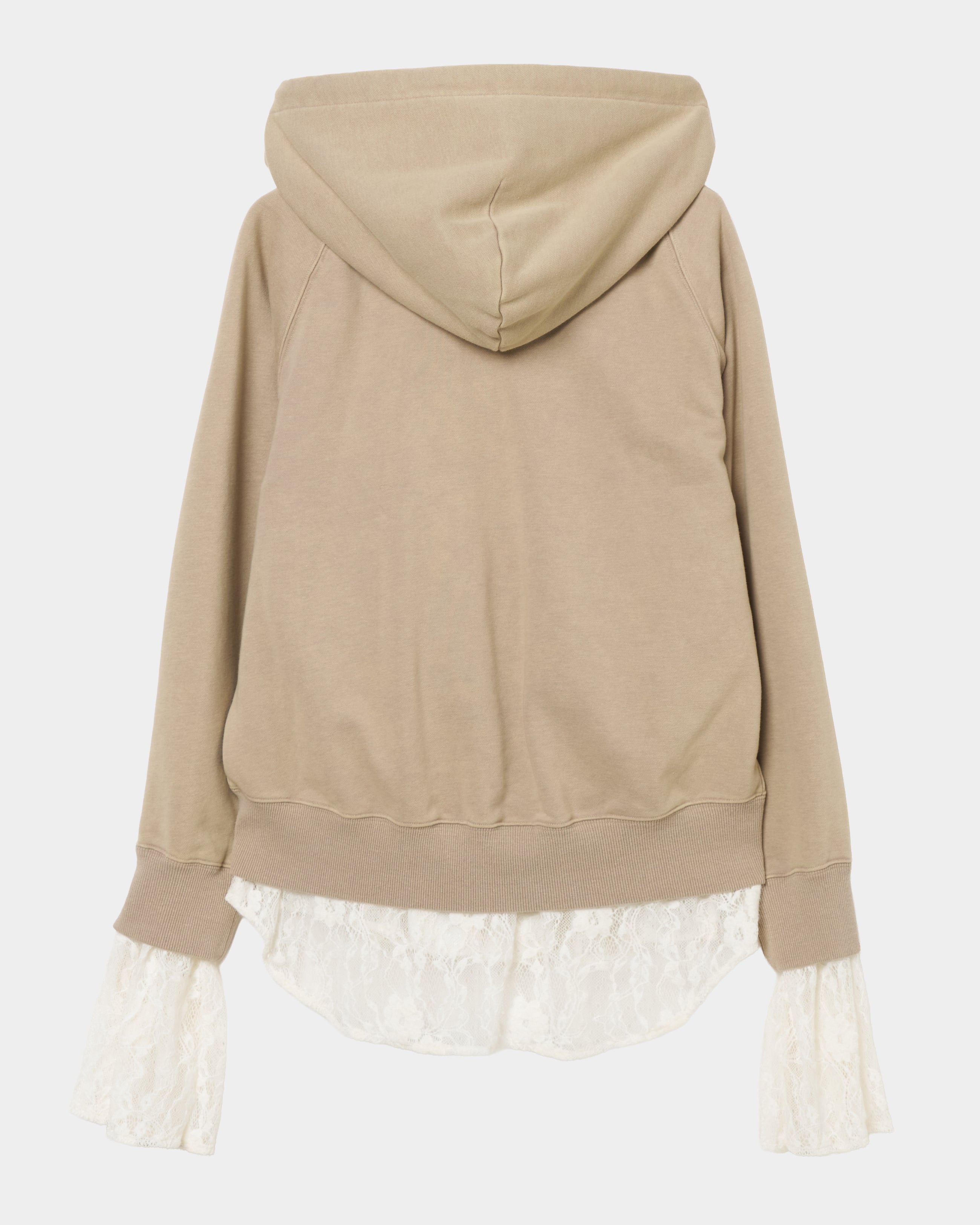 タナカ タナカダイスケ|フーディー|lace layered Napoléon zip hoodie