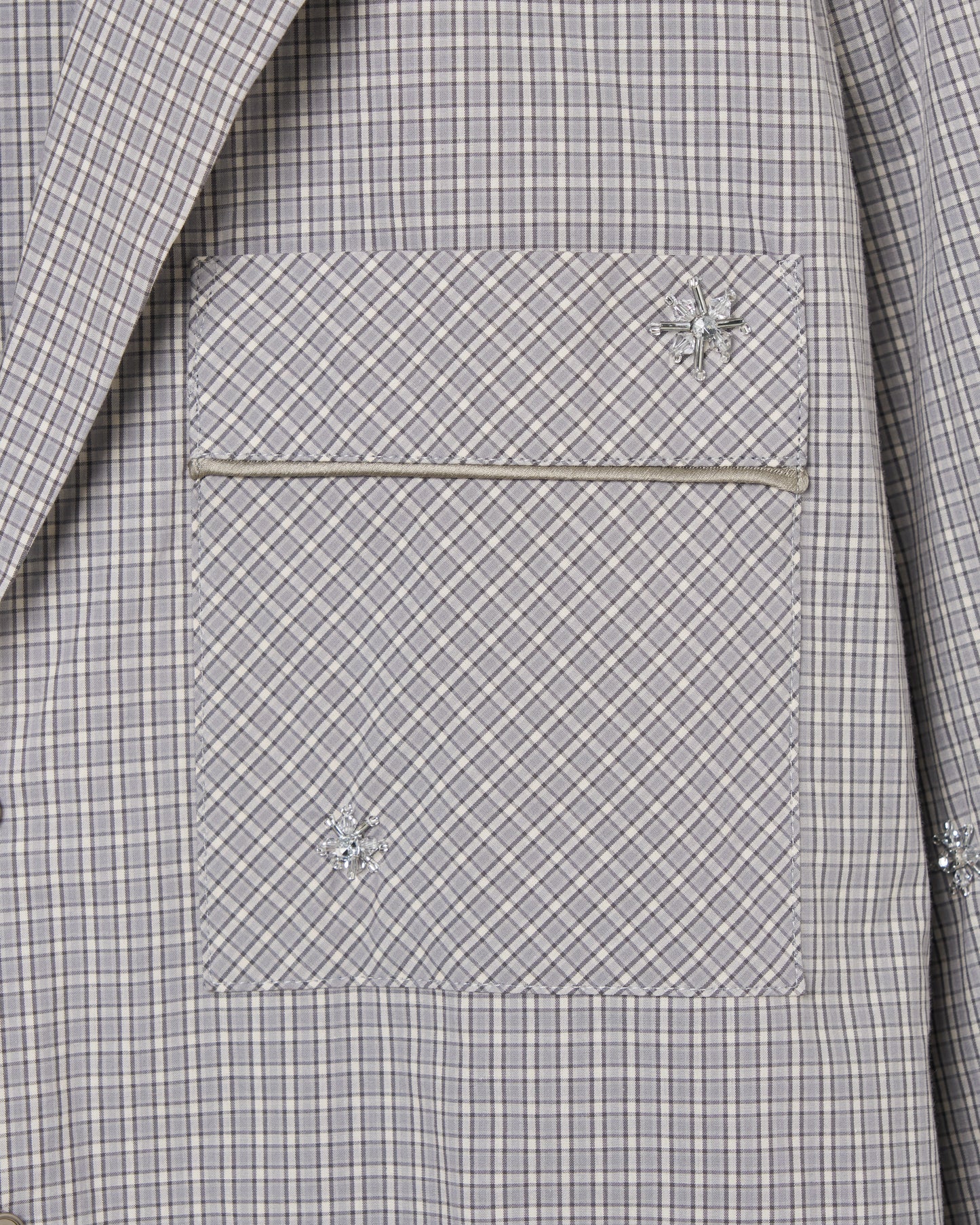 star dot check sleep shirt【Delivery in September 2026】