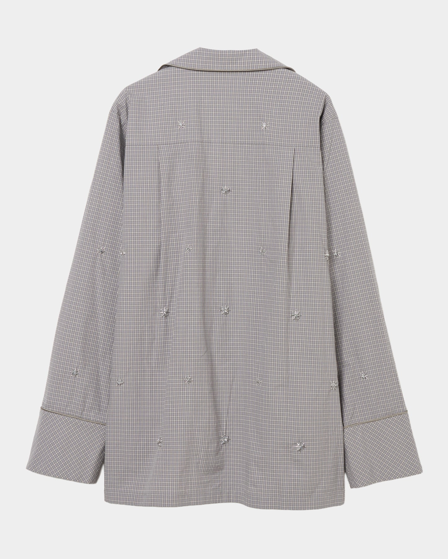 star dot check sleep shirt【Delivery in September 2026】