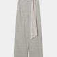 fringe sheer belt check pants 【Delivery in August 2026】