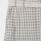 fringe sheer belt check pants 【Delivery in August 2026】