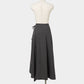 check frilled wrap skirt Black【Delivery in July 2026】